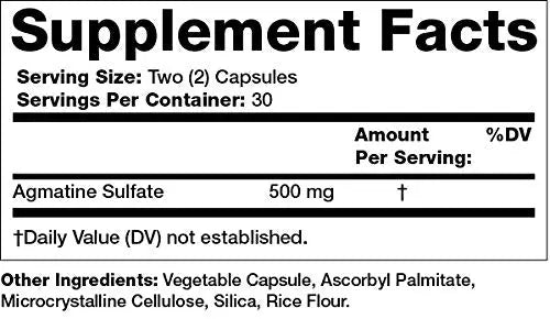 Olympian Labs Agmatine 500 mg per Serving, 60 Vegetarian Capsules Olympian Labs