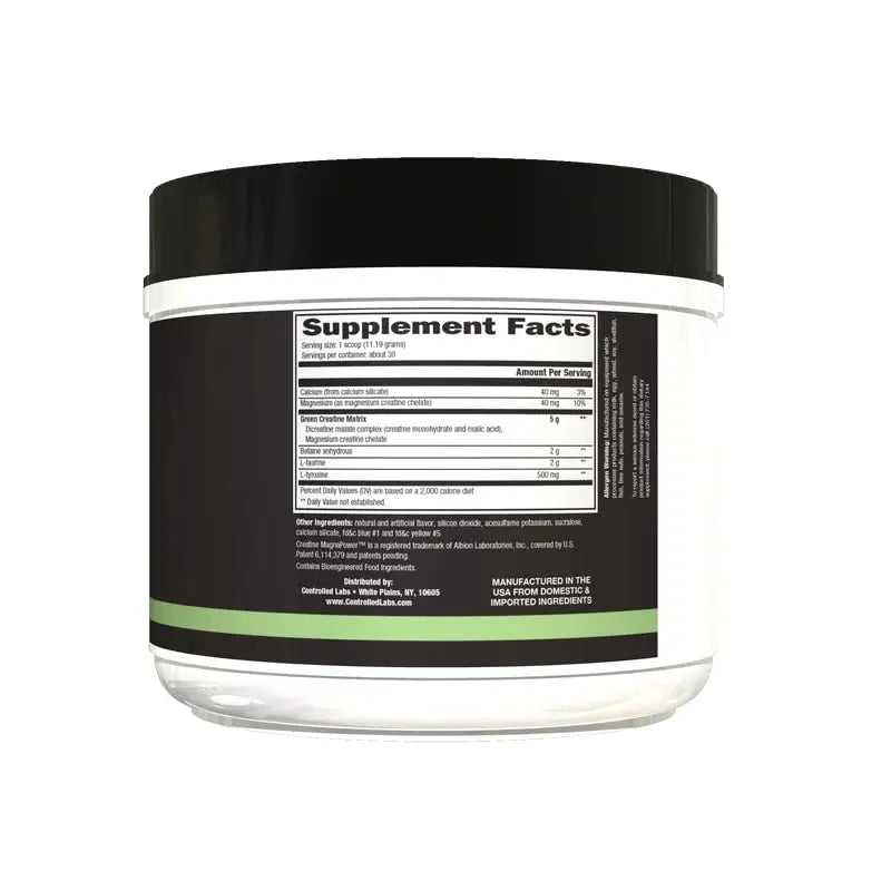 CONTROLLED LABS Green Magnitude Supplement, Synergistic Creatine Formula Powder CONTROLLED LABS