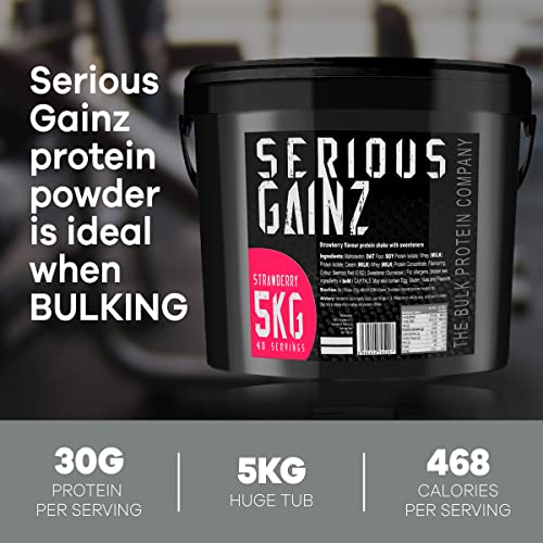 The Bulk Protein Company, SERIOUS GAINZ - Whey Protein Powder - Weight Gain, Mass Gainer The Bulk Protein Company