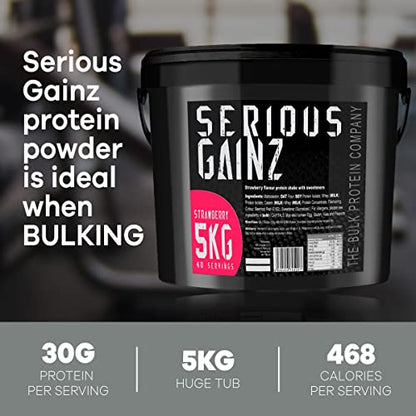 The Bulk Protein Company, SERIOUS GAINZ - Whey Protein Powder - Weight Gain, Mass Gainer The Bulk Protein Company