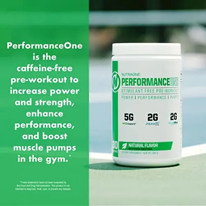 PerformanceOne Best Stimulant-Free Pre Workout Powder by NutraOne for Women and Men NutraOne Nutrition