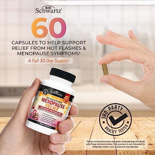 Herbal Menopause Relief for Women - Menopause Support for Mood & Hormone Balance BioSchwartz