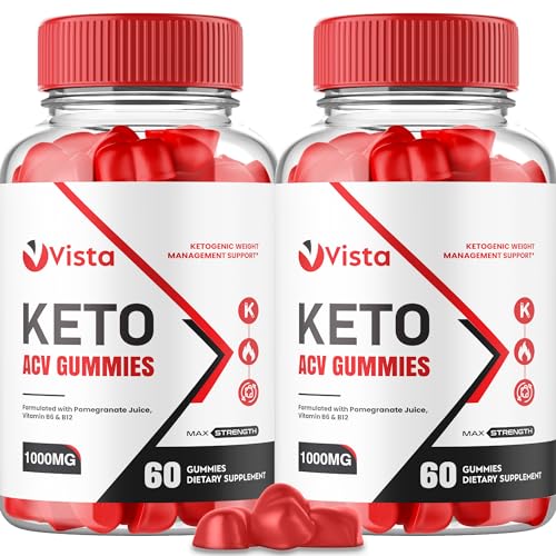 (2 Pack) Vista Keto Acv Gummies - Official Formula, Vegan - Vista Keto + Acv Gummies Healthly