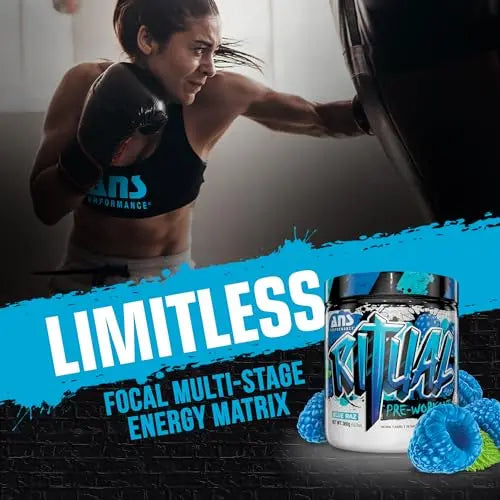 ANS Performance Ritual Pre Workout (30 Servings, 12.7 oz) - Complete Preworkout Formula ANS Performance