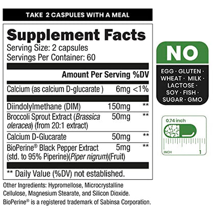 Zenavea Dim Supplement, Hormone Balance for Men with Dim & BioPerrine - Estrogen Blocker for Men Zenavea
