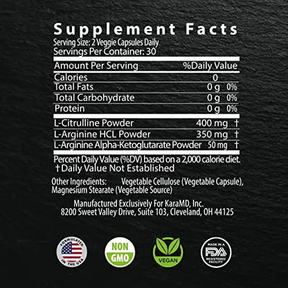 KaraMD Boost NXT | Nitric Oxide Booster Supplement | Natural L-Citrulline & L-Arginine KaraMD
