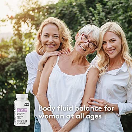 Youth & Tonic Water Retention Pills for Women and Hormone Balance Capsules for Swelling & Loss Youth & Tonic