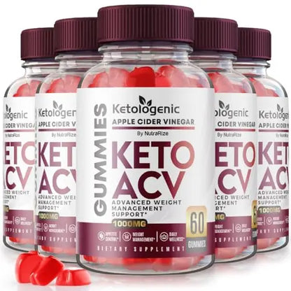 (5 Pack) Ketologenic Keto ACV Gummies Advanced Weight Loss, Ketologenic ACV Gummie NutraRize