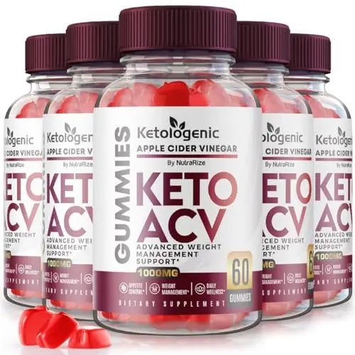 (5 Pack) Ketologenic Keto ACV Gummies Advanced Weight Loss, Ketologenic ACV Gummie NutraRize