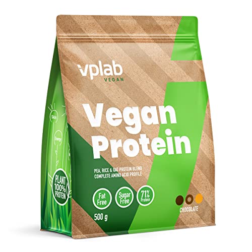 VPlab Vegan Protein Powder 500g - 16 Servings, 100% Plant Based and Natural Vegan Protein Shake vplab nutrition