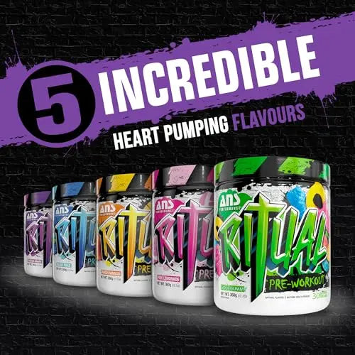 ANS Performance Ritual Pre Workout (30 Servings, 12.7 oz) - Complete Preworkout Formula ANS Performance