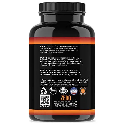 Angry Supplements Monster Test Nitric Oxide Booster Capsules, Extreme N.O Boost Angry Supplements