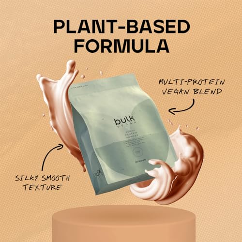 Bulk Vegan Protein Powder, Caramel Latte Flavour, 500 g, New & Improved Formula, 14 Servings BulkBuy Supplements Australia