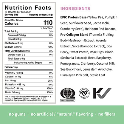 Sprout Living Epic Protein, Plant Based Protein & Superfoods Powder, Pro Collagen, Sprout LivingBuy Supplements Australia