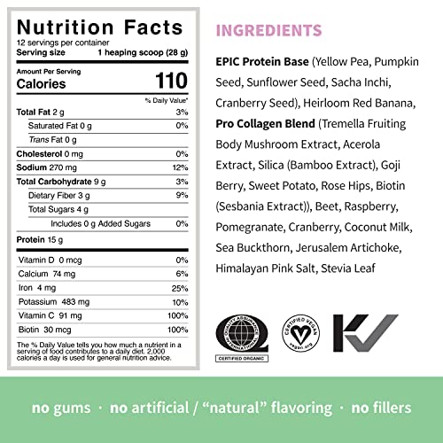 Sprout Living Epic Protein Pro Collagen, 364 g Sprout LivingBuy Supplements Australia