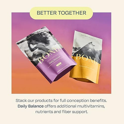 BOND Conception Boost: Fertility Supplements for Women for Ovulation, Egg Quality, and Fertility BOND