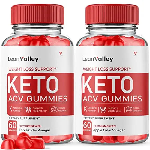(2 Pack) Lean Valley Keto ACV Gummies Advanced Weight Loss Formula - Lean Valley Fyvus
