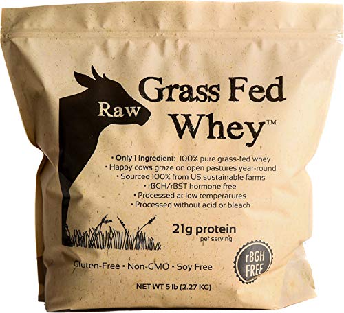 100% Raw Grass Fed Whey - Happy Healthy Cows, COLD PROCESSED Undenatured Raw Organic Whey