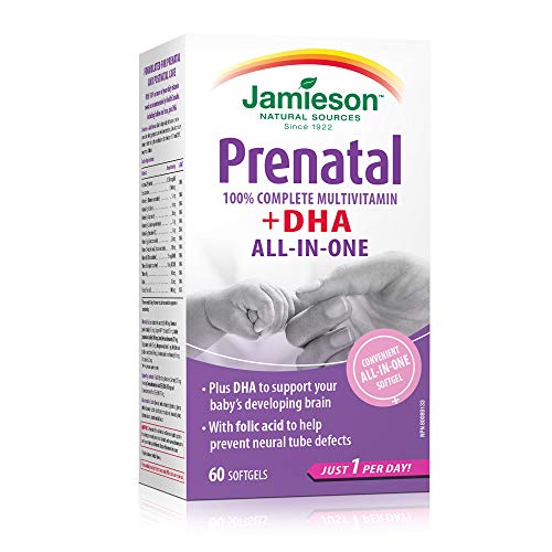 Jamieson PRENATAL Complete Multivitamin with DHA Supplement 60 Softgels Jamieson