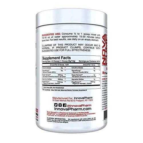 InnovaPharm NOVAPUMP (Unflavored) 320 Grams InnovaPharm