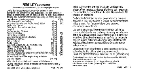 Viridian Fertility For Women 60 Veg Caps (Pro-Conception) New Viridian