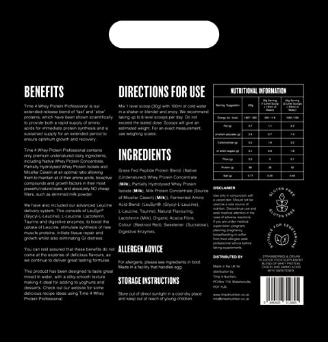 Time 4 Whey Protein Professional Time Release Grass Fed Native Whey Protein Powder, Whey Concentrate Time 4 NutritionBuy Supplements Australia