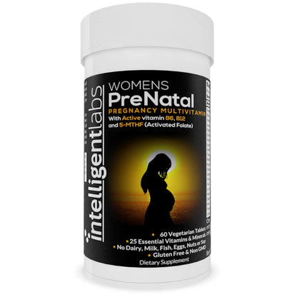 Intelligent Labs Women's Prenatal Multivitamin, 25 Essential Pregnancy Vitamins and Minerals Intelligent Labs