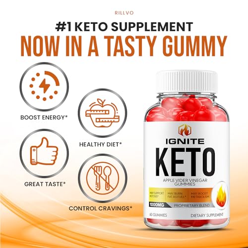 (3 Pack) Ignite Keto ACV Gummies - Official - Keto Ignite ACV Advanced Formula Plus Rillvo