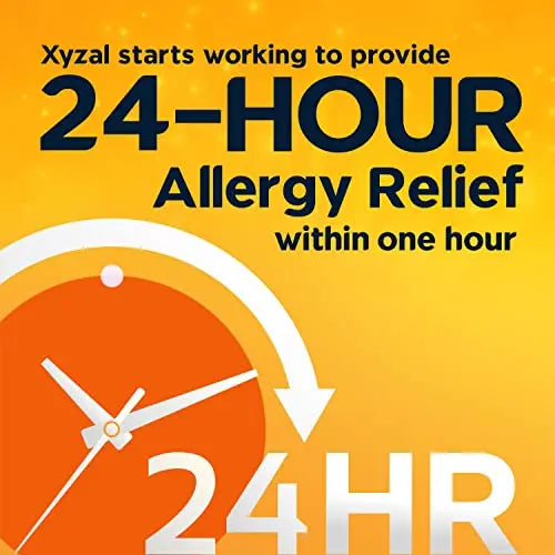 Xyzal Allergy Pills, 24-Hour Allergy Relief, 80-Count, Original Prescription Strength Xyzal