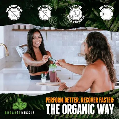Organic Muscle Superfood Pre Workout Powder for Men & Women, Passionfruit Guava Organic Muscle