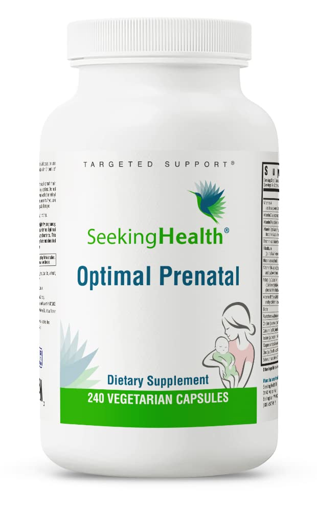 Seeking Health Optimal Prenatal, Women’s Vitamin with B12, Methylfolate, Choline Seeking Health
