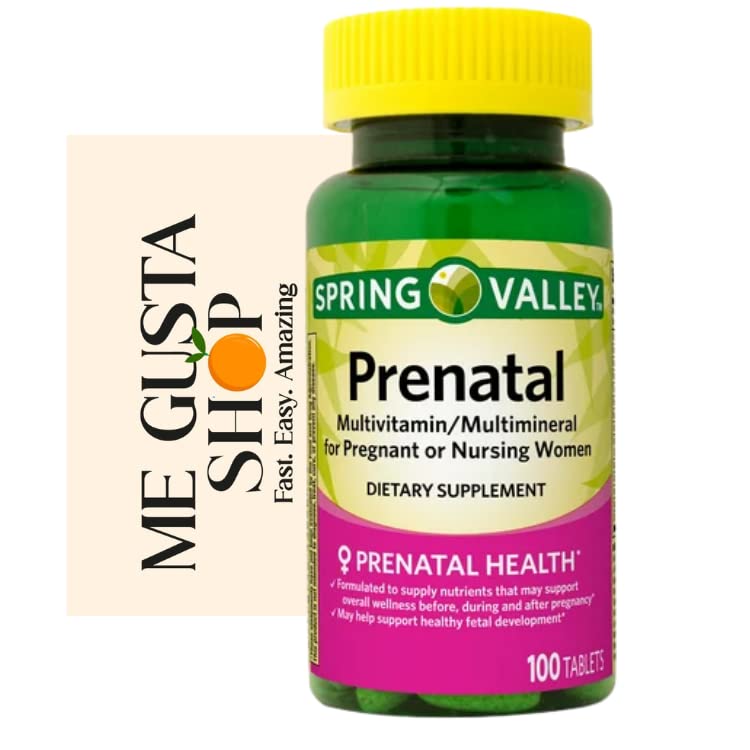 Spring Valley Multimineral Prenatal Multivitamin Tablets Dietary Supplement ME GUSTA SHOP
