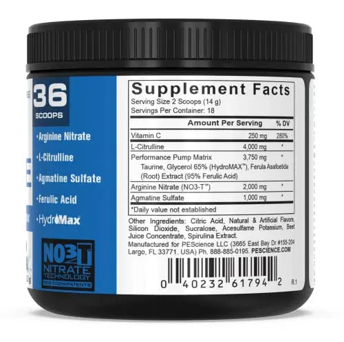 PEScience High Volume + Prolific Pre-Workout Stack, Powerful Nitric Oxide & Energy PEScience