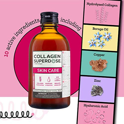 Collagen Superdose Skincare by Gold Collagen | Patented Liquid Collagen Peptides Supplement | 10 Powerful and Effective Ingredients | 30 Day Supply COLLAGEN SUPERDOSE by Gold CollagenBuy Supplements Australia