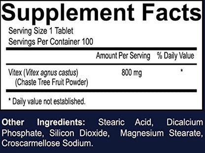 Your Nutritionist Vitex Chasteberry Extract for Women, Hormone Balance, Fertility, Menopause Your Nutritionist