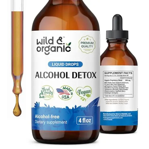 Wild & Organic Alcohol Detox Supplement - Liver Cleance & Repair Formula - Anti Alcohol Wild & Organic