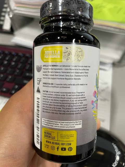 Womens Hormone Balance Supplement for Mood Swings, Hot Flashes Menopause Relief HERBAL HOT