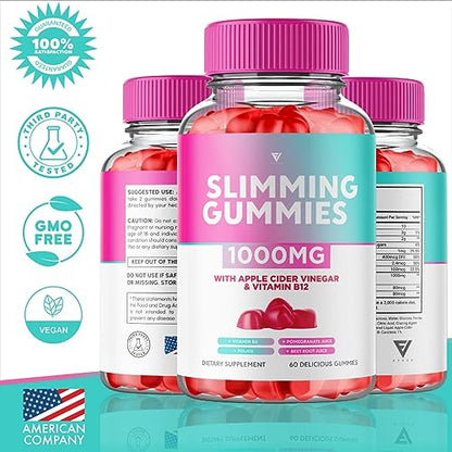 (3 Pack) Slimming Gummies It Works Slimming Gummies for Weight Loss with Apple Cider Fyvus