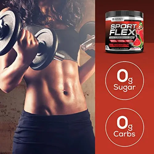 Pre Workout Powder with Beta Alanine, L-Citrulline & L-Arginine | PreWorkout Energy Powder Nature's Nutrition