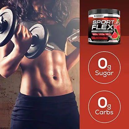 Pre Workout Powder with Beta Alanine, L-Citrulline & L-Arginine | PreWorkout Energy Powder Nature's Nutrition