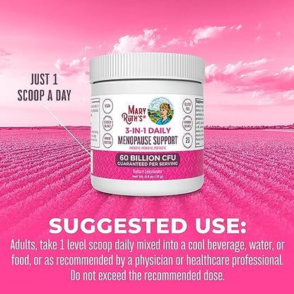 MaryRuth Organics 3-in-1 Menopause Support Powder, Menopause Supplement for Women MaryRuth Organics