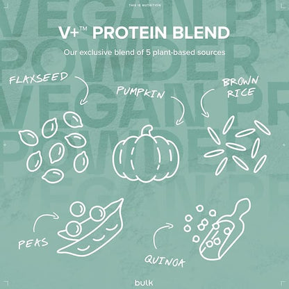 Bulk Vegan Protein Powder, White Chocolate Coconut, 500 g Bulk