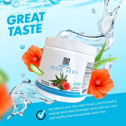 Yes You Can! Organic Aloe Vera Drink Mix - Super Greens Powder - Energy Drink Powder Yes You Can!