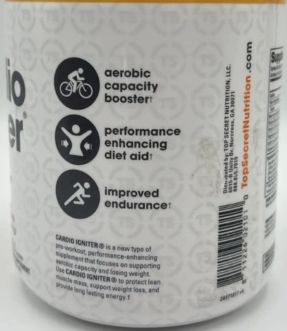 Top Secret Nutrition Cardio Igniter Pre-Workout Supplement with Beta-Alanine, L-Carnitine Top Secret Nutrition