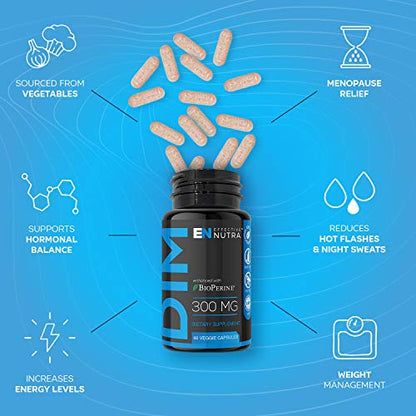 Effective Nutra Dim Supplement 300mg Capsule - Extra Strength Diindolylmethane DIM EFFECTIVE NUTRA