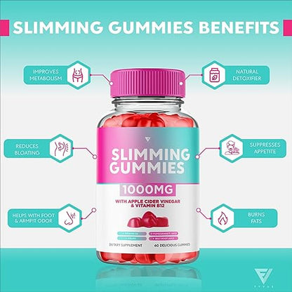 (3 Pack) Slimming Gummies It Works Slimming Gummies for Weight Loss with Apple Cider Fyvus